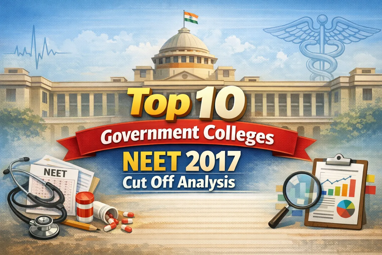 Top 10 Government Colleges NEET 2017 Cut Off Analysis